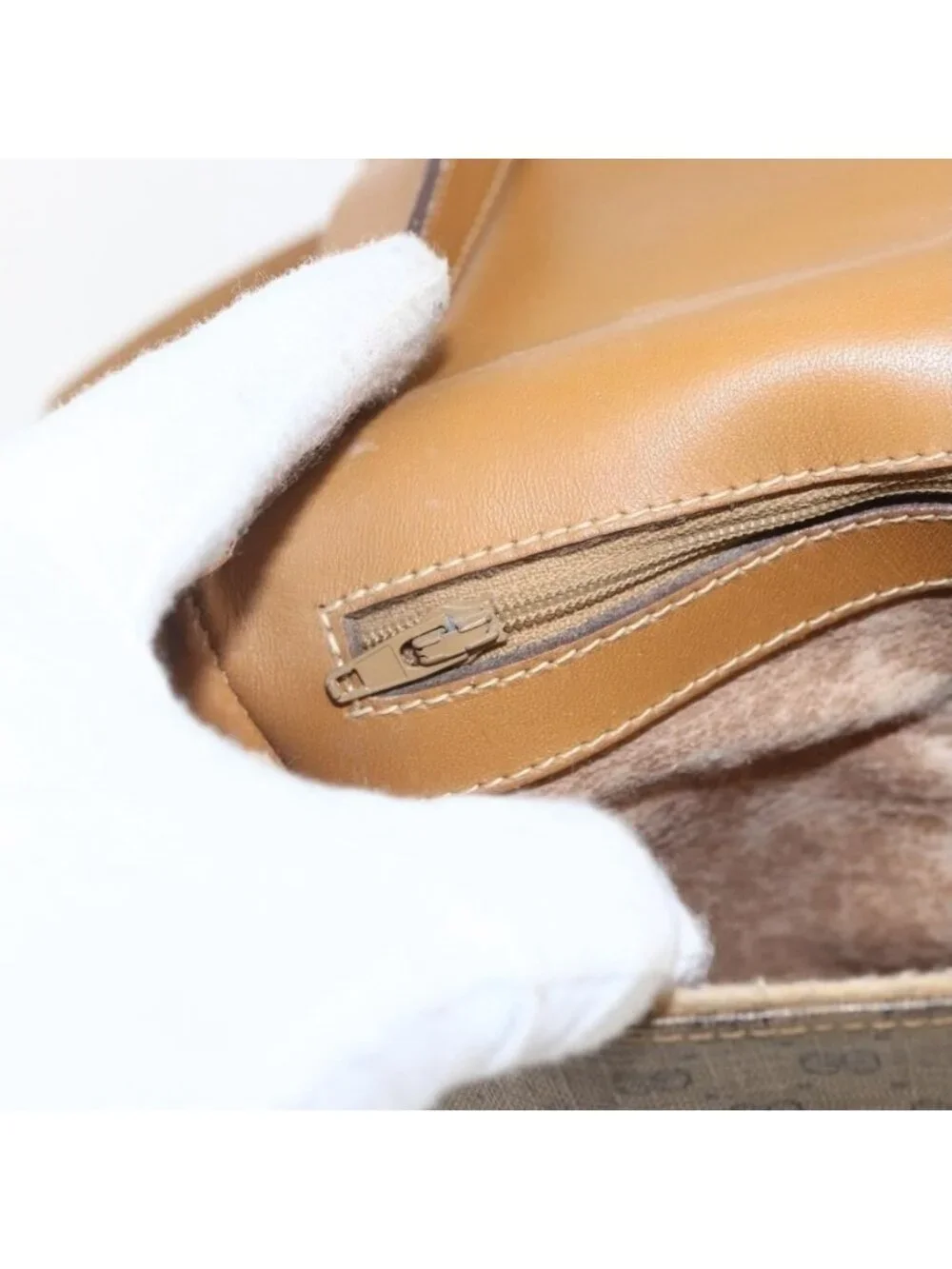 Authentic GUCCI Micro GG Supreme Web Sherry Line Bag PVC Beige 001 115 0914 - Picture 8 of 16